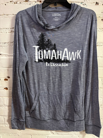 Tomahawk Trees Lightweight Long Sleeve Hoodie