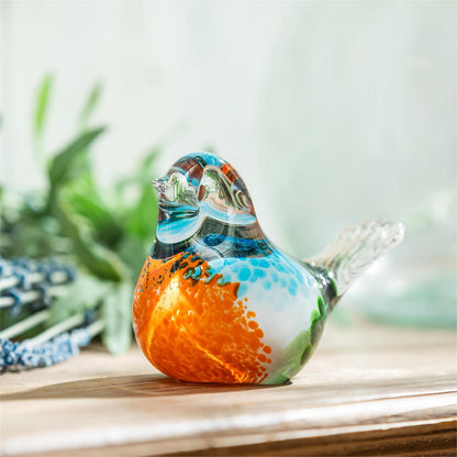 Glass Bird Table Decor