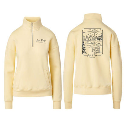 Lake Days Wisconsin Ladies 1/4 Zip Pullover