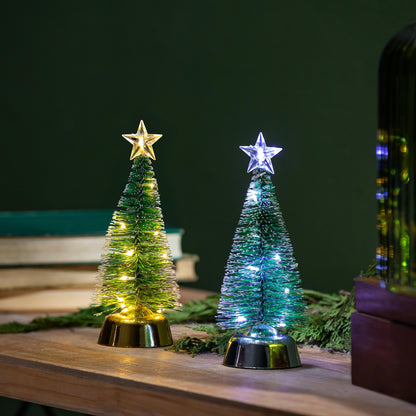Christmas Tree Brush Table Decor