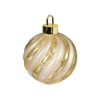 Ornament Shaped Rotating Glass Table Decor