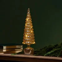 Rotating Glass Tree Table Decor
