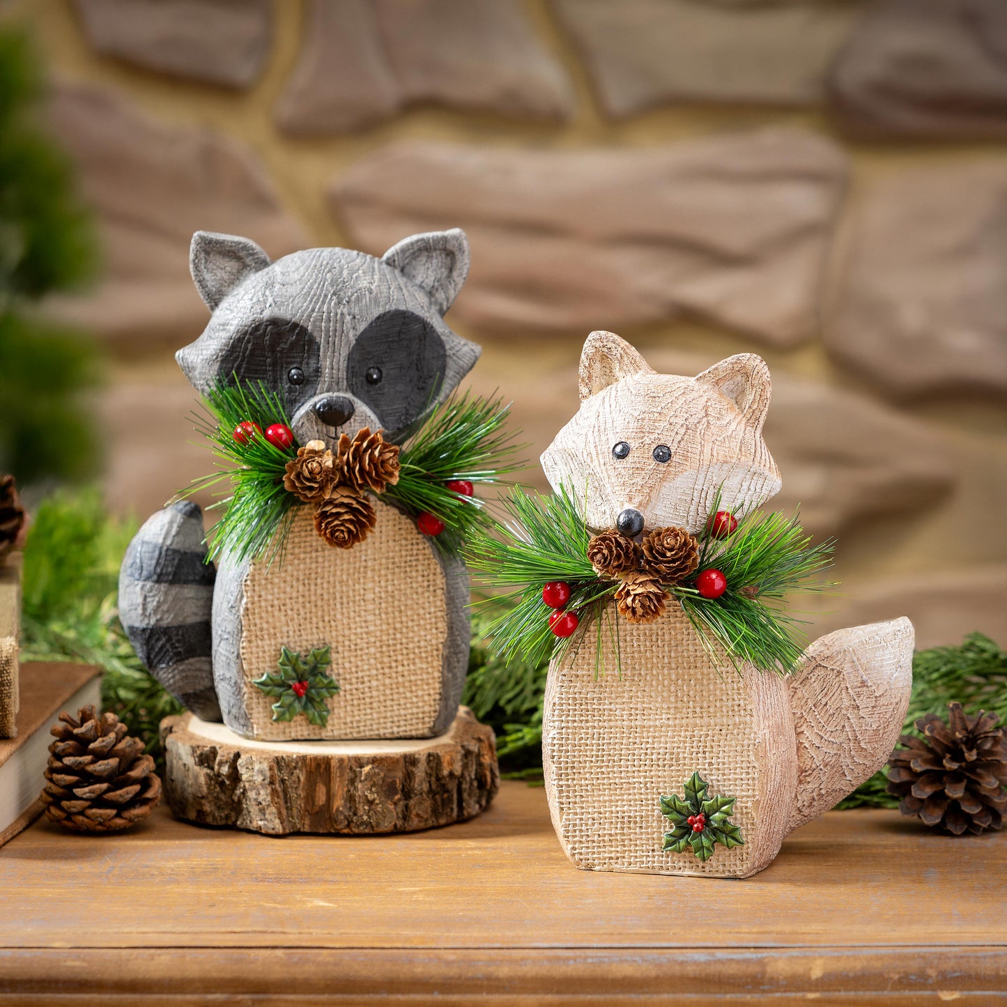 Woodland Resin Animal Table Decor