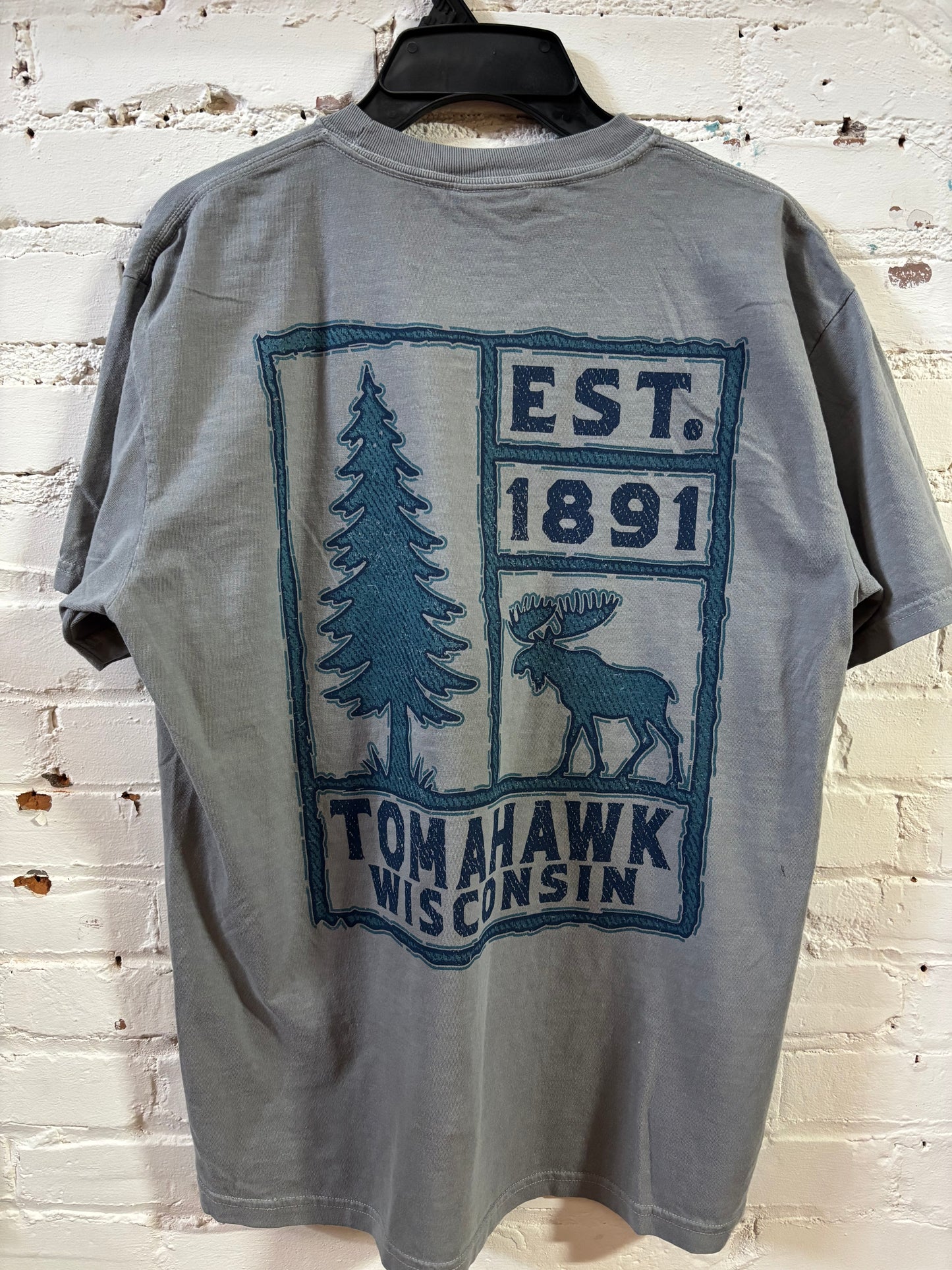 Tomahawk Moose LC/Full Back Garment Dyed T-Shirt