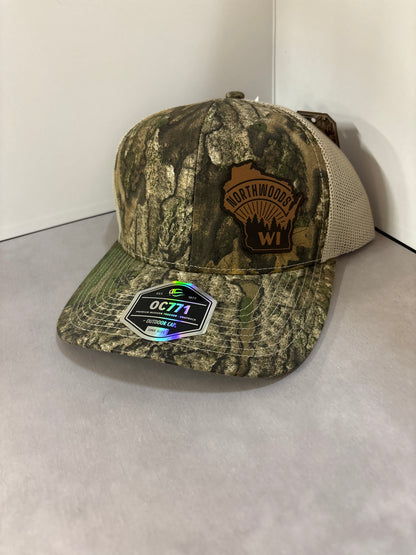 Northwoods WI Patch Hat