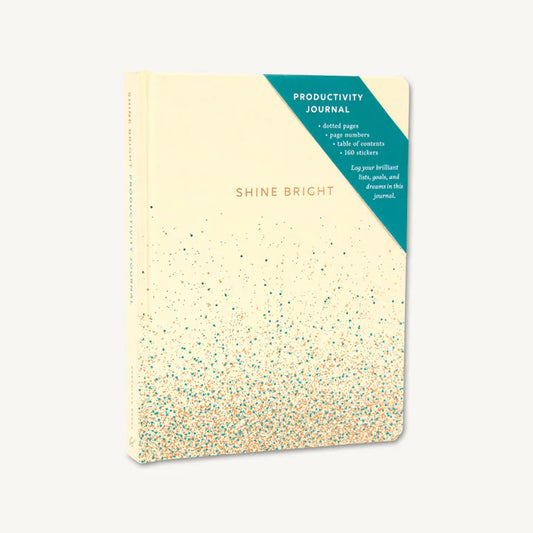 Shine Bright Productivity Journal- Cream