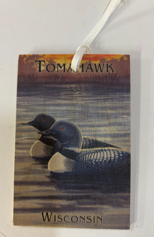 Tomahawk Loon Ornament