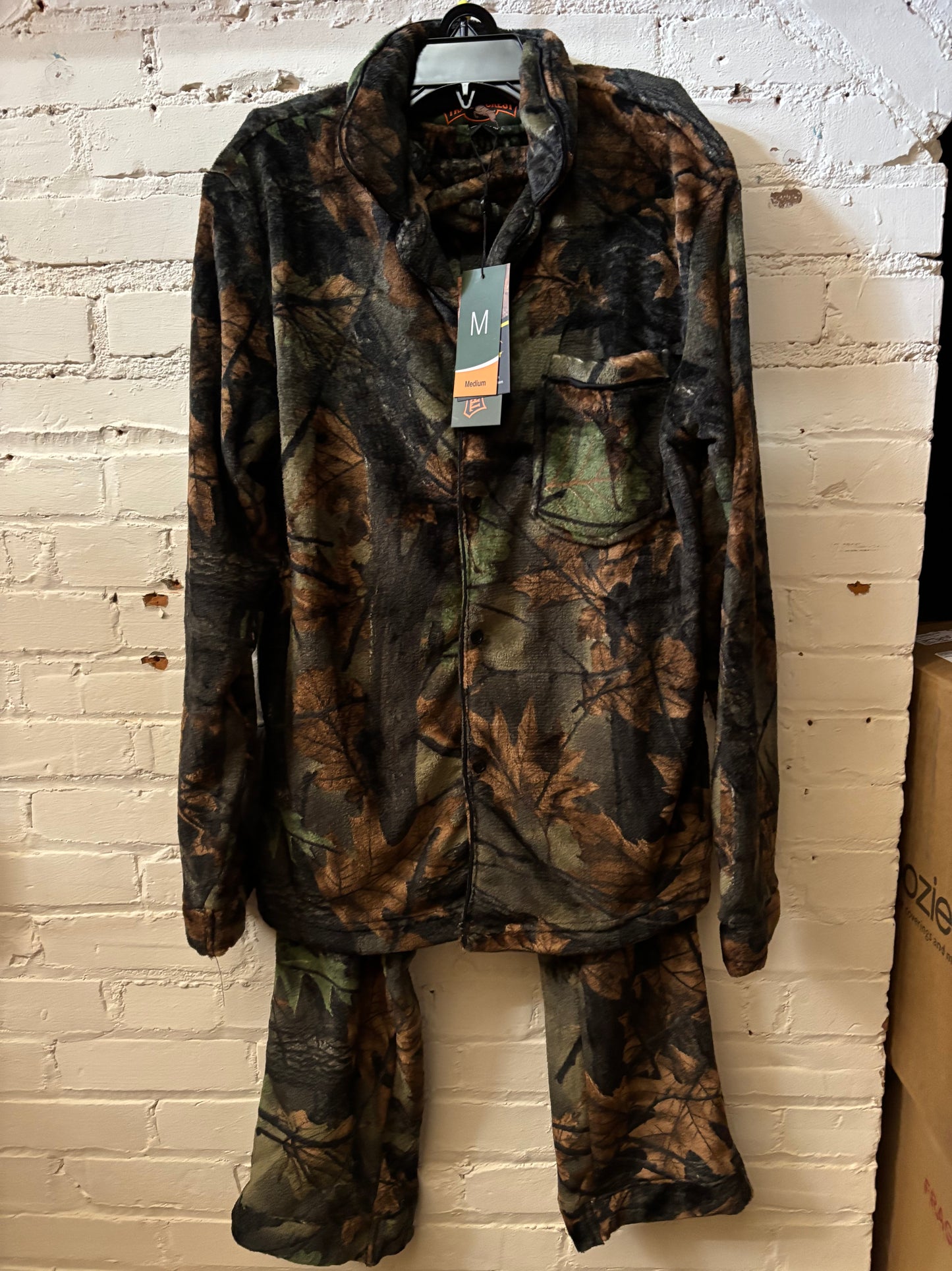 Fleece Camo Unisex Pajama Set
