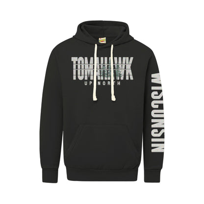 Tomahawk Up North Flocked Vintage Fleece Hoodie