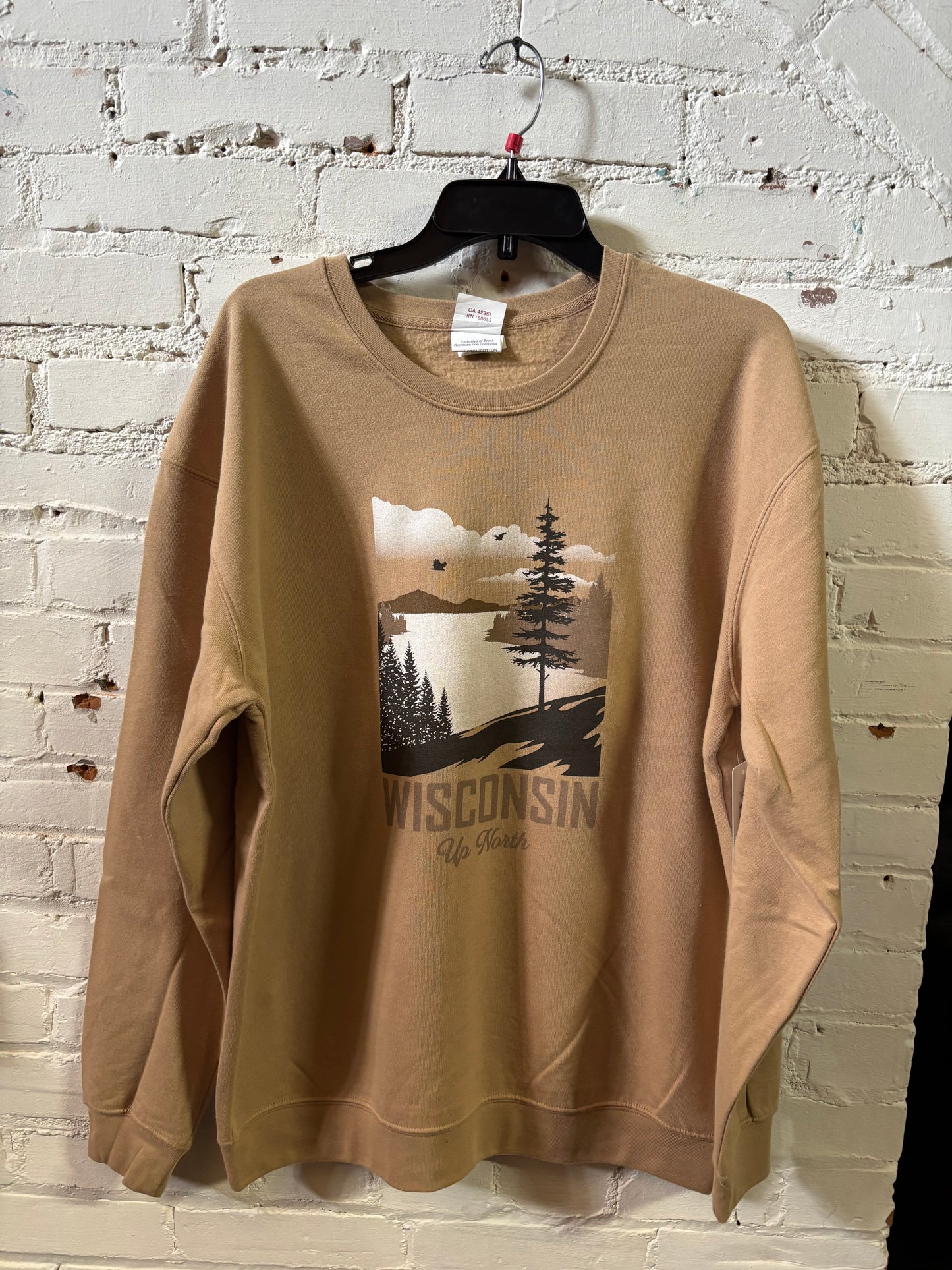 Wisconsin Up North Mirage Crewneck