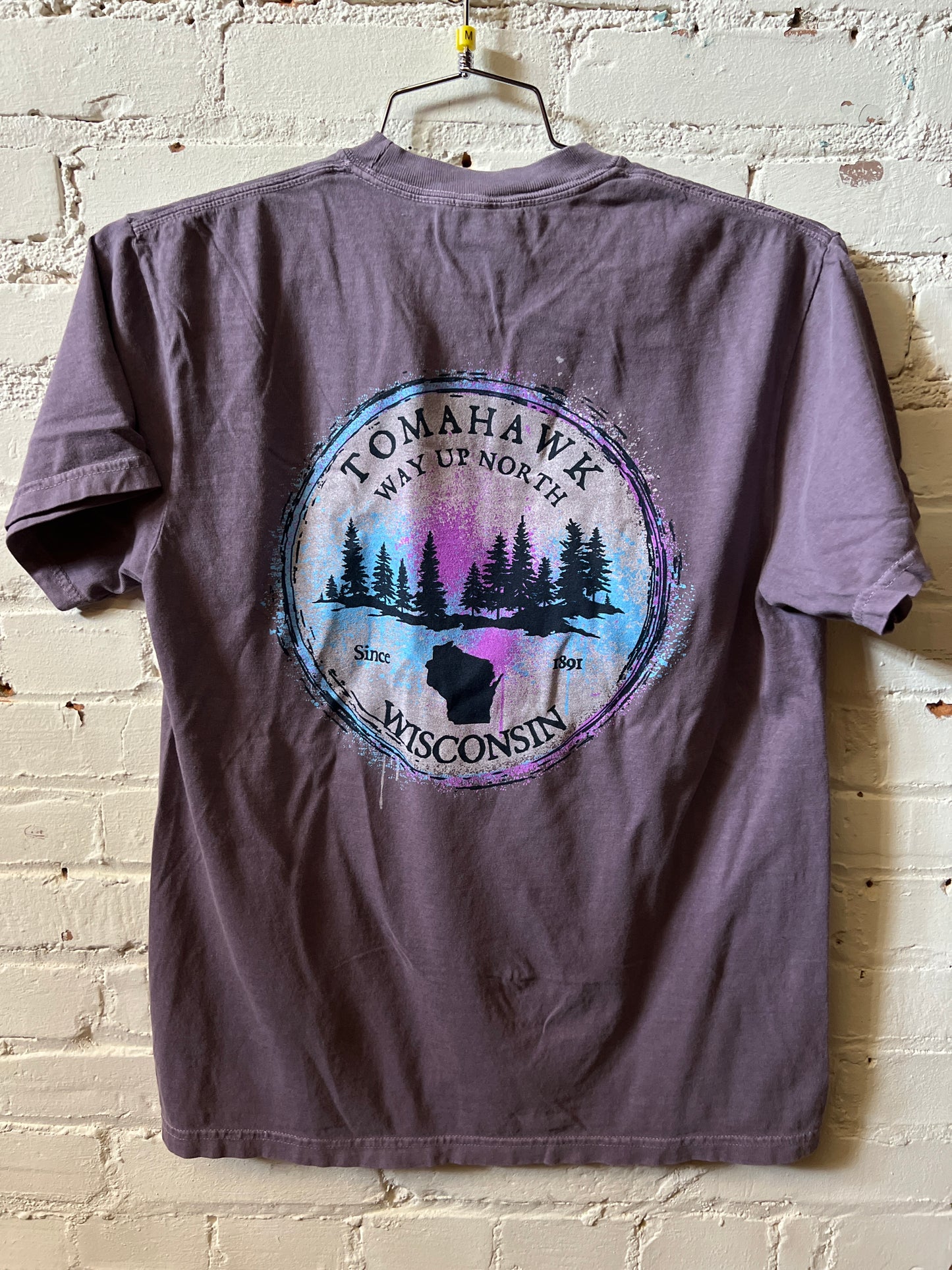 Tomahawk Wisconsin Way Up North Colorful T-Shirt