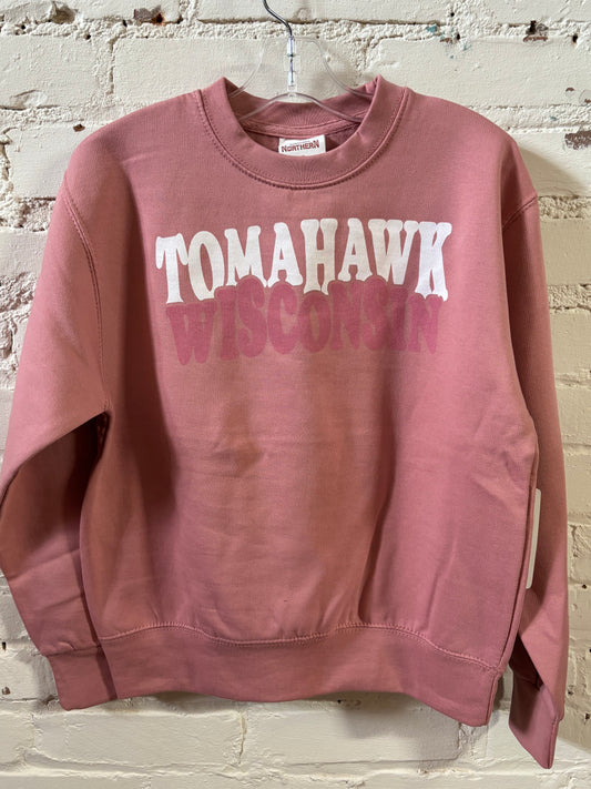Youth Tomahawk Wisconsin Crewneck
