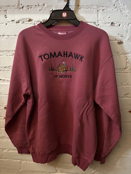 Tomahawk Cabin Up North Crewneck