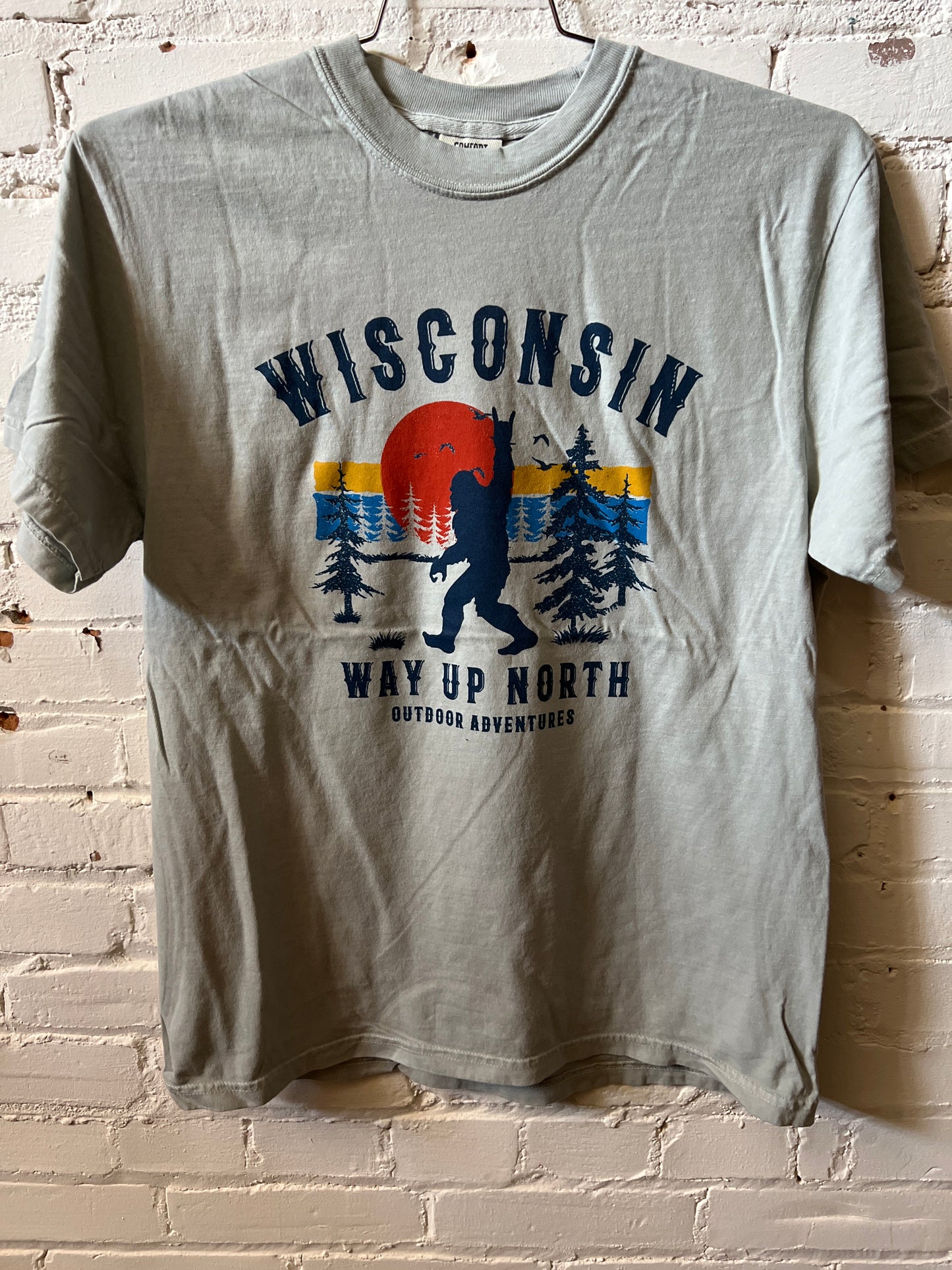 Wisconsin Way Up North Bigfoot T-Shirt