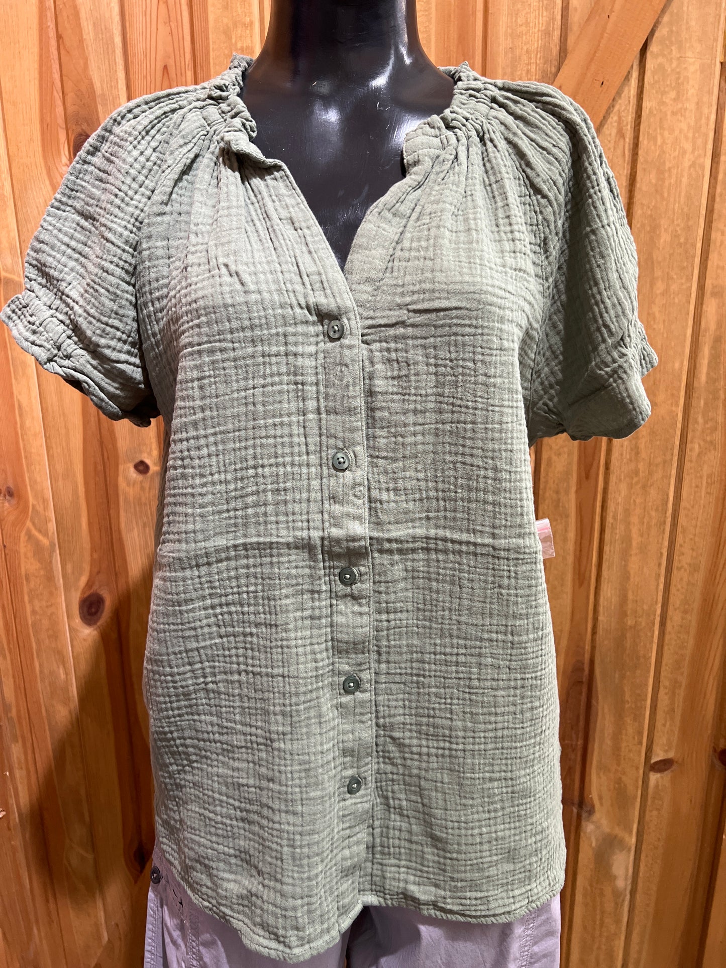 Dash Ruffle Neck Top