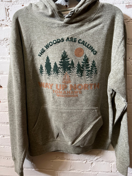 The Woods Are Calling Campfire Fleece Hoodie