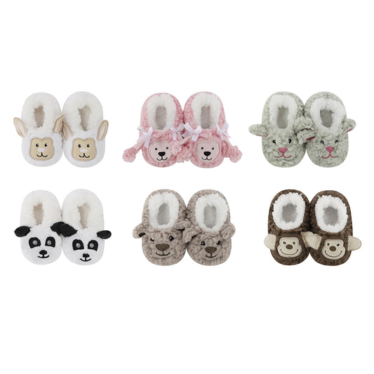 Baby Sherpa Animal Slippers