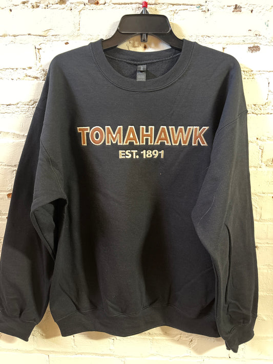 Tomahawk Est. 1891 Embroidered Crewneck