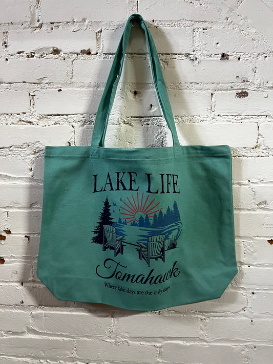 Lake Life Tomahawk Tote Bag