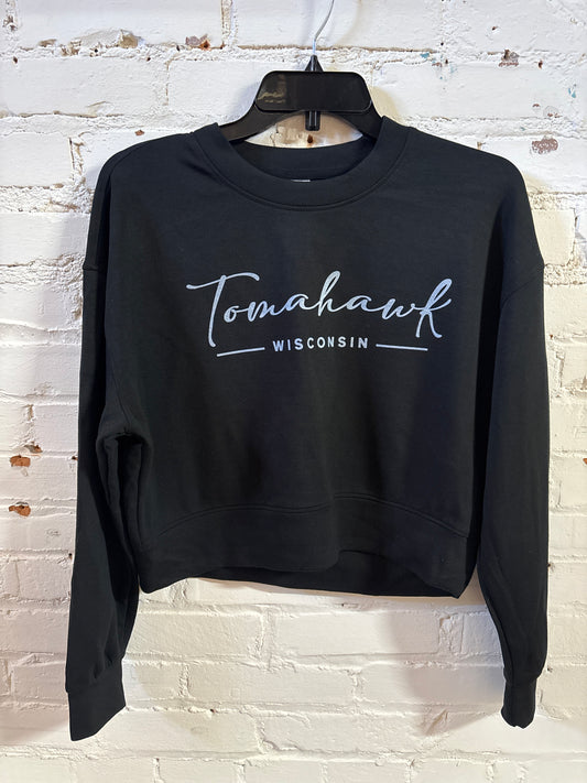 Tomahawk Modal Oversized Cropped Crewneck