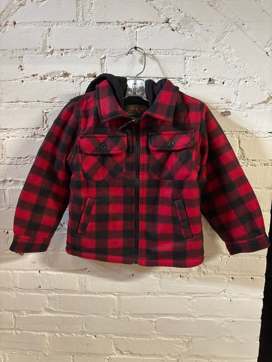 Toddler Plaid Hooded Jacket