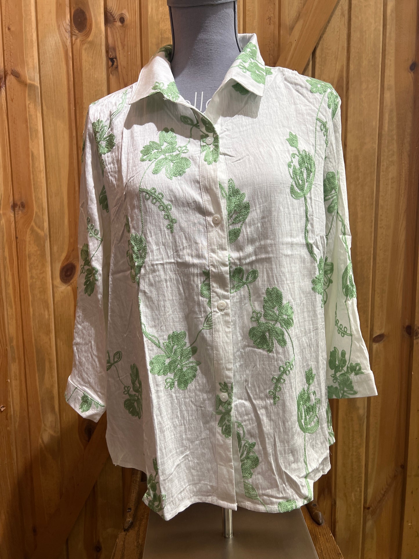 Creation Floral Stitch Blouse