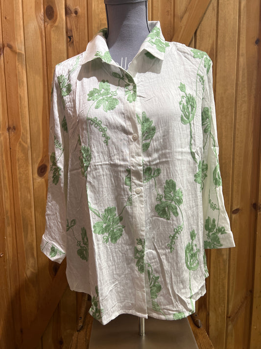 Creation Floral Stitch Blouse