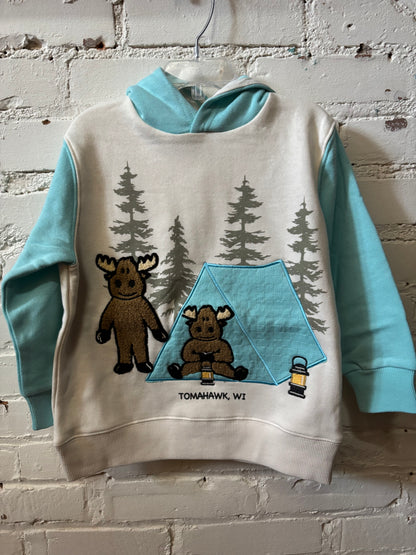 Toddler Moose Camping Hoodie