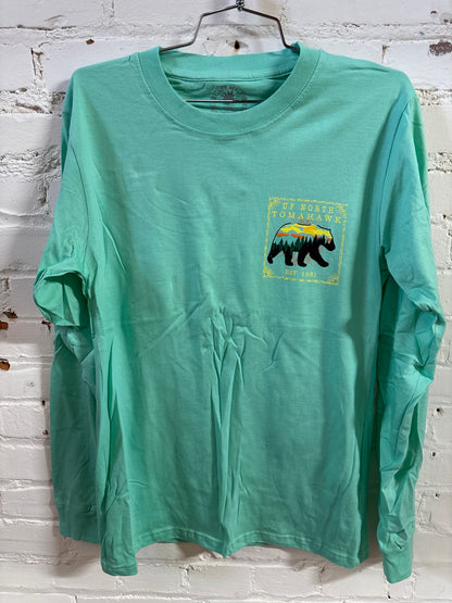 Up North Tomahawk Bear Long Sleeve T-Shirt