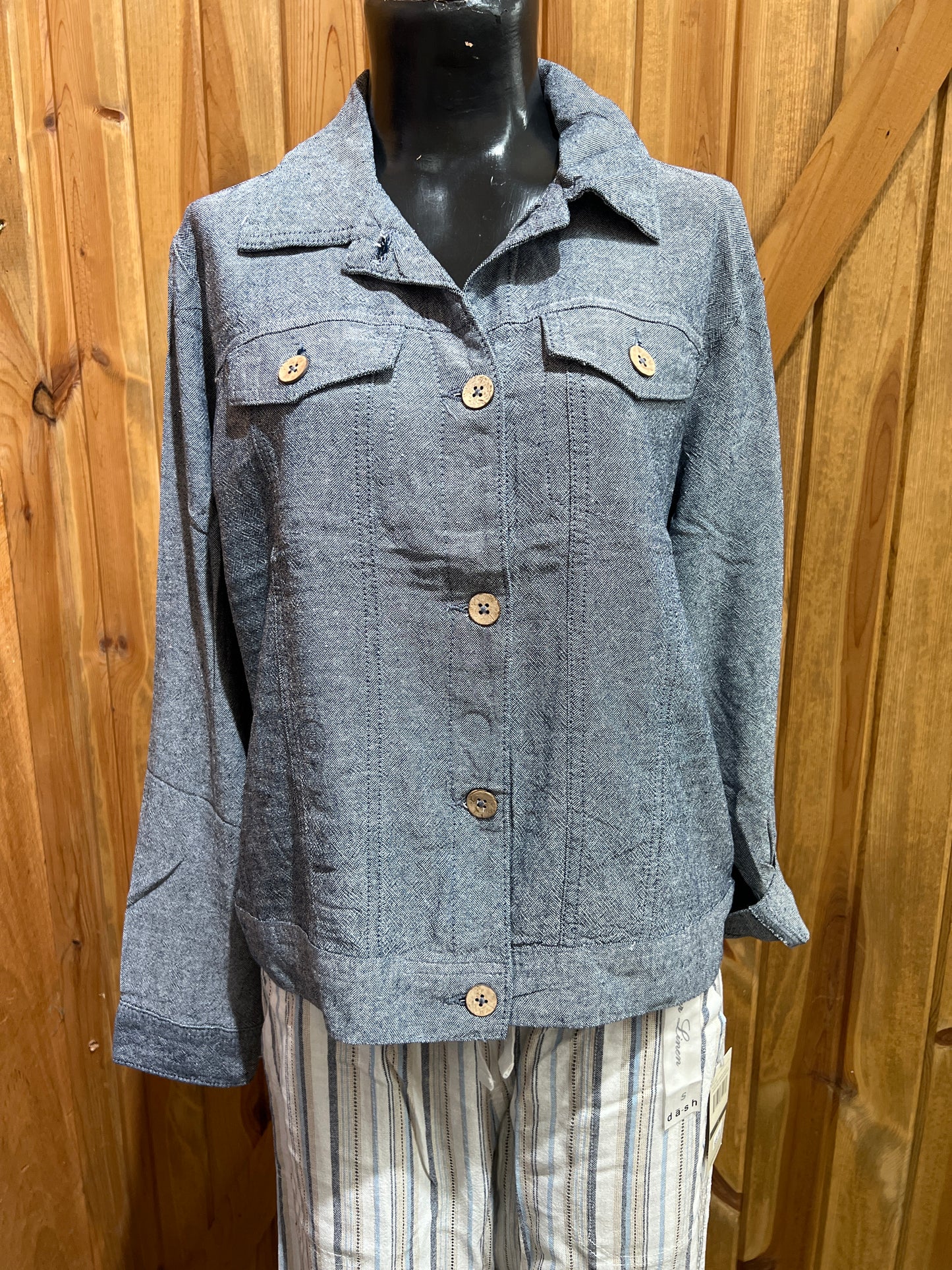 Dash Linen Jean Style Jacket