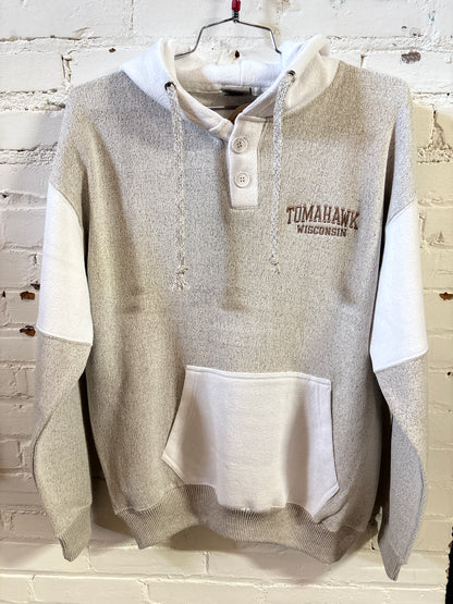 Tomahawk Two Tone Nantucket With Button Hoodie