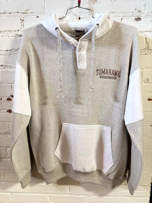 Tomahawk Two Tone Nantucket With Button Hoodie