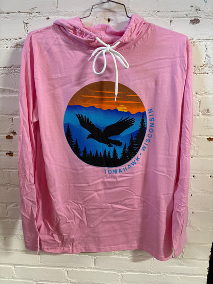 Tomahawk Wisconsin Eagle Hooded Tee