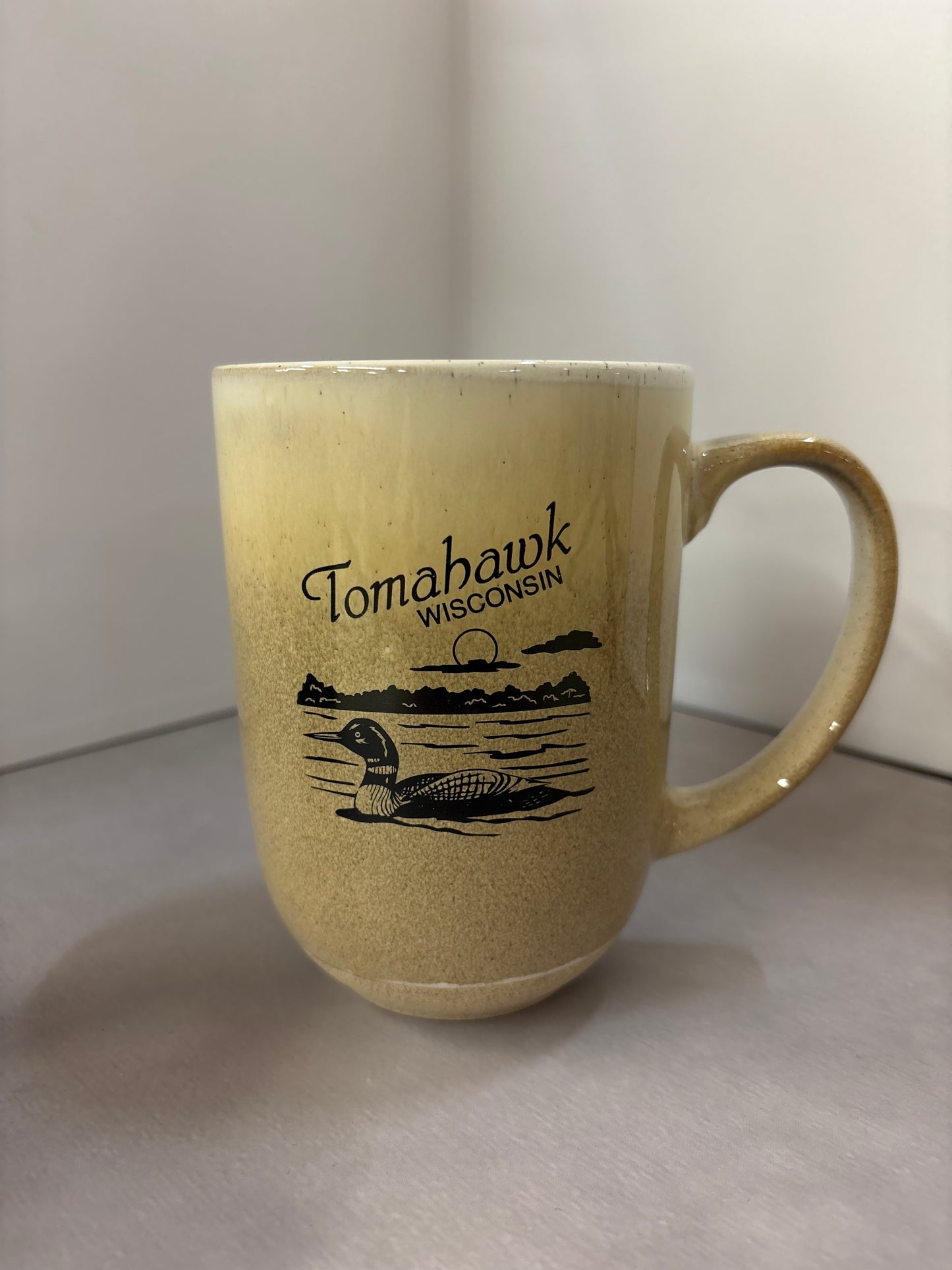 Tall Tri-Color Loon Tomahawk Mug