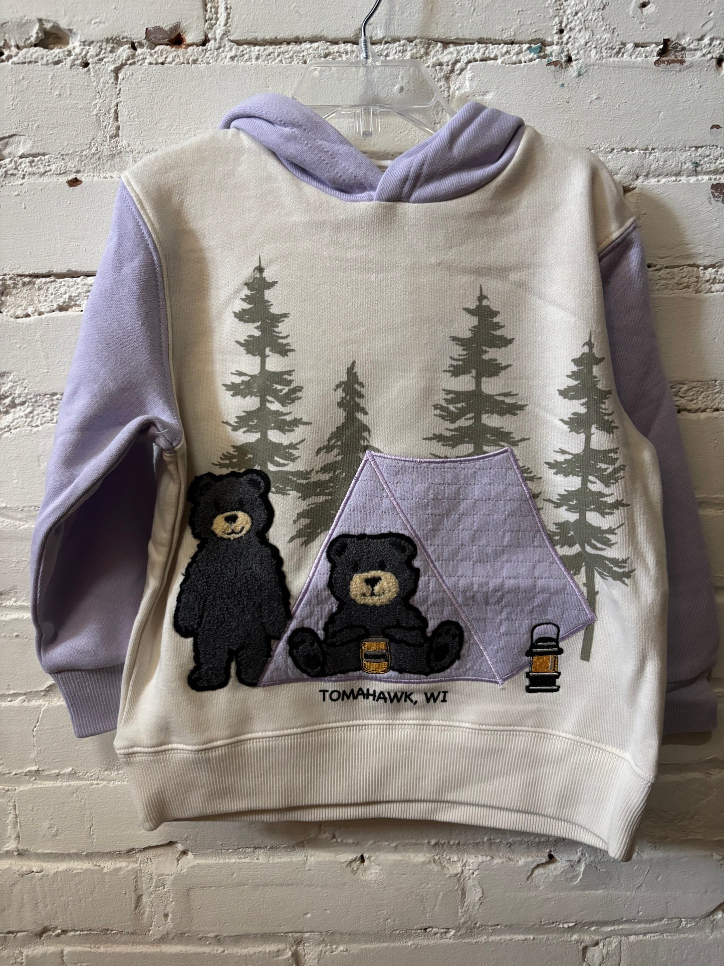 Toddler Bear Camping Hoodie