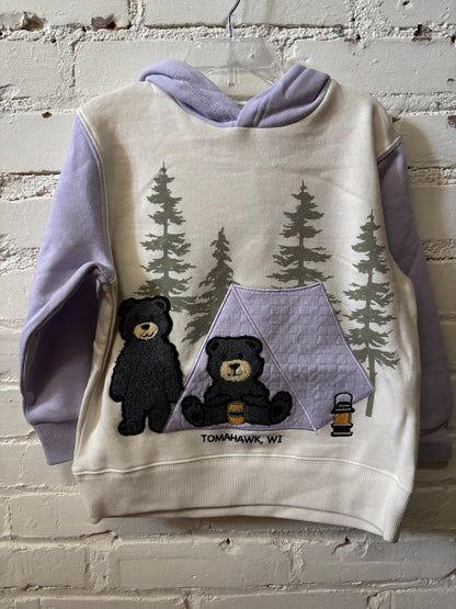Toddler Bear Camping Hoodie