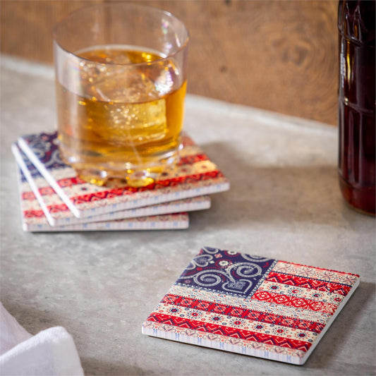 Americana BOHO Coasters (Set of 4)