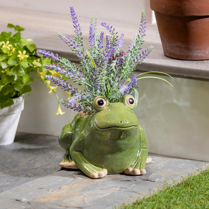 Ceramic Frog Planter