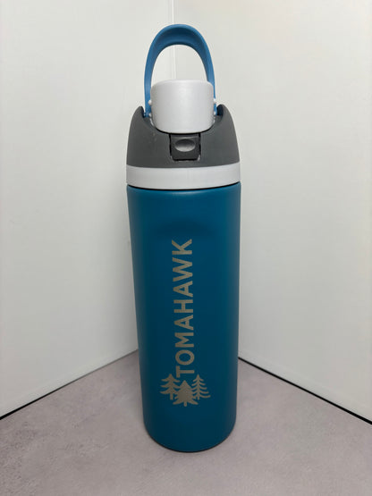 Tomahawk Easy Sip Insulated Water Bottle w/ Straw