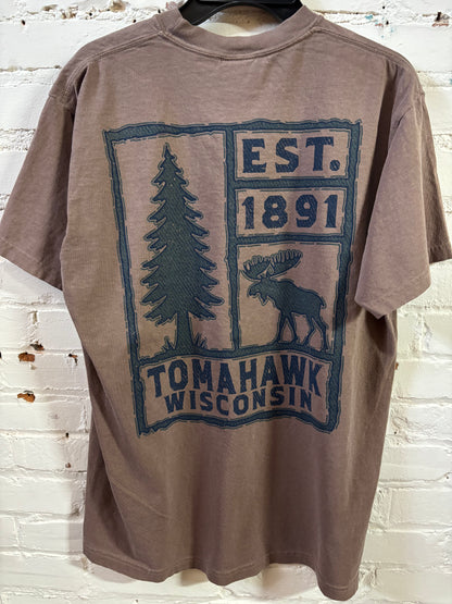 Tomahawk Moose LC/Full Back Garment Dyed T-Shirt