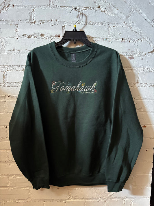 Tomahawk Up North Leaves Crewneck