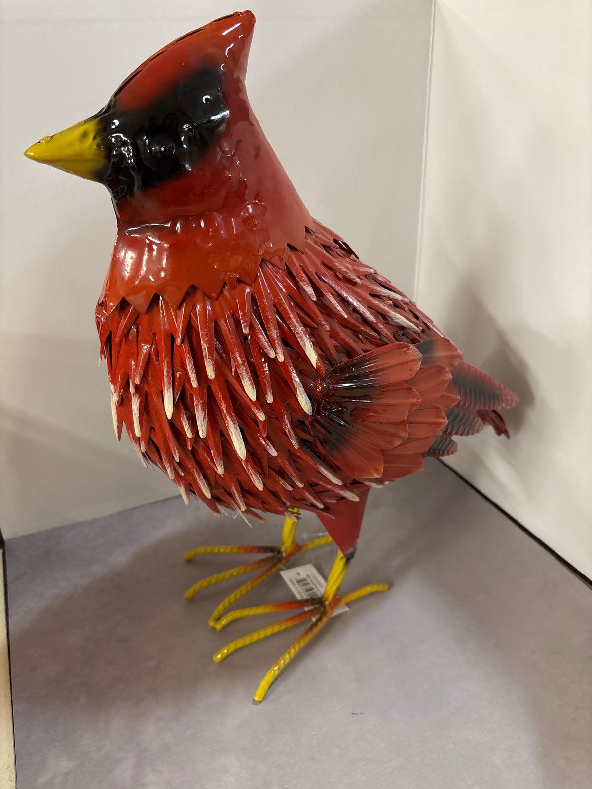 Metal Feathery Cardinal