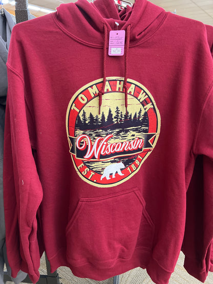 Tomahawk Wisconsin Est. 1891 Hoodie