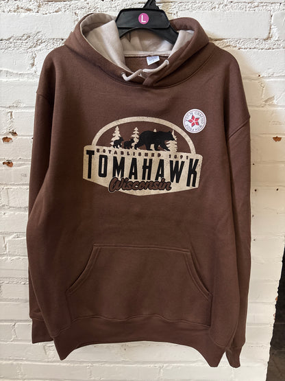 Tomahawk Wisconsin Bear Hoodie