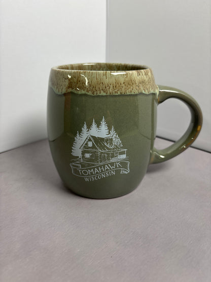 Tomahawk Cabin Barrel Mug