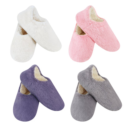 Snoozies Women's Snowball Faux Fir Cutback