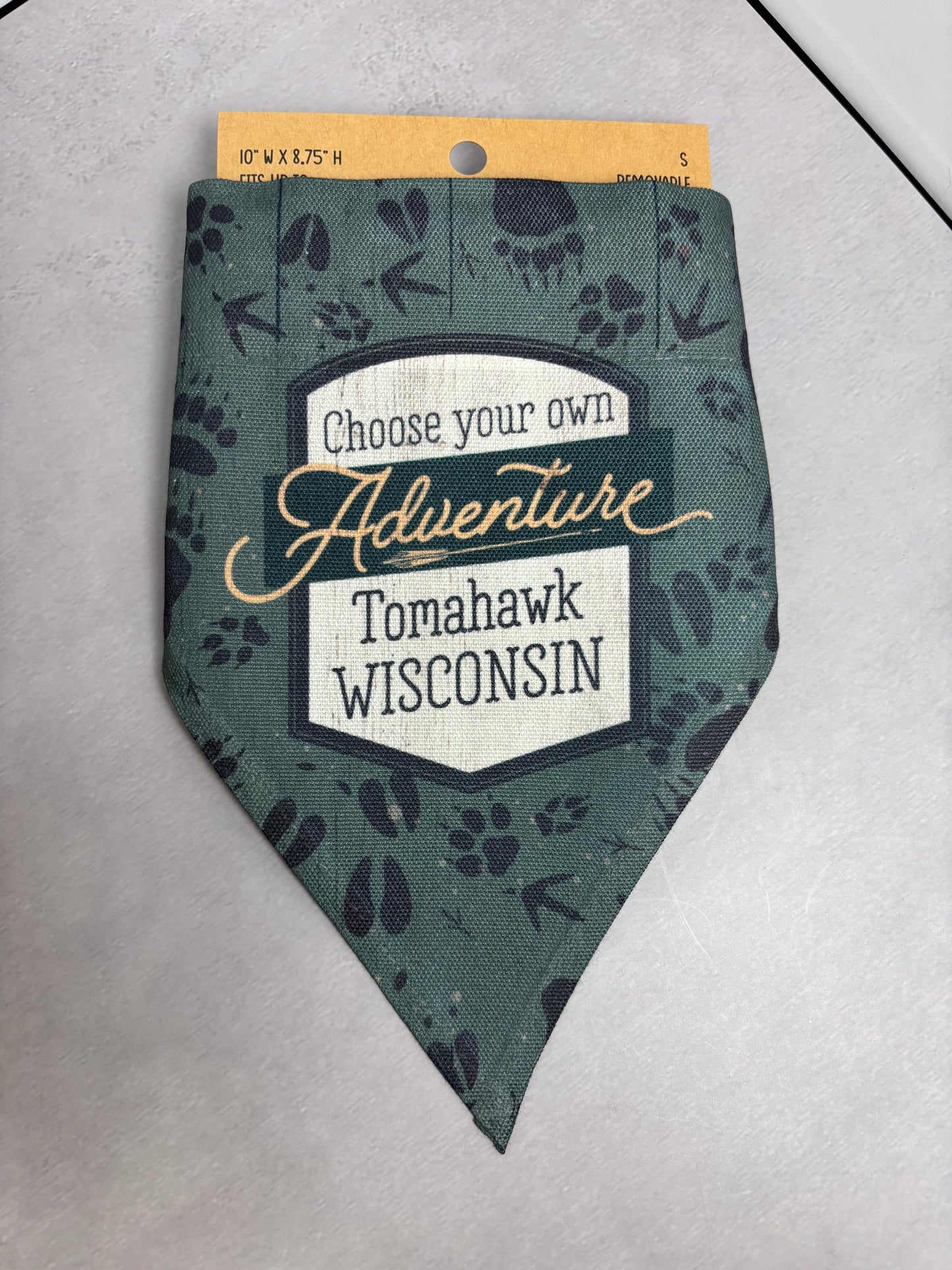 Dog Bandana - Tomahawk Animal Tracks