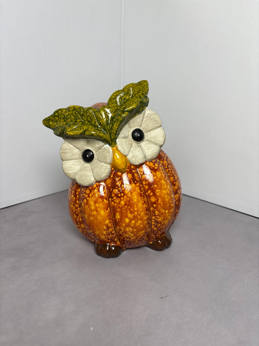 Harvest Blossom Owl Table Decor