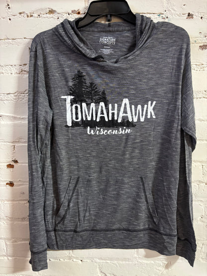 Tomahawk Trees Lightweight Long Sleeve Hoodie