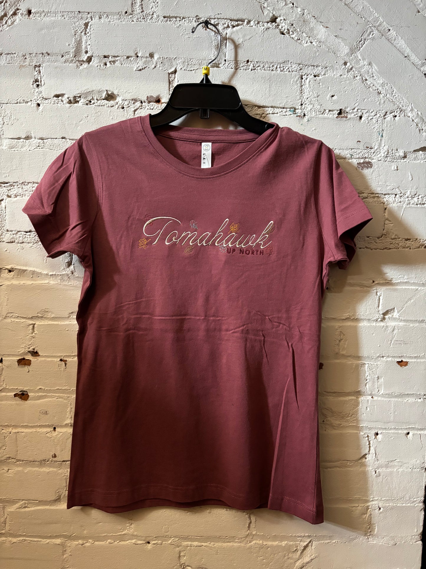Tomahawk Up North Leaves Ladies T-Shirt
